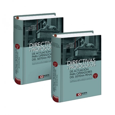 Portada de libro Directivas y Protocolos de Actuación para Operadores del Sistema Penal