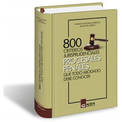 Portada de libro 800 Criterios Jurisprudenciales Procesales Penales Que Todo Abogado Debe Conocer