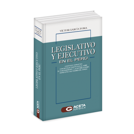 Portada de libro Legislativo y Ejecutivo en el Perú
